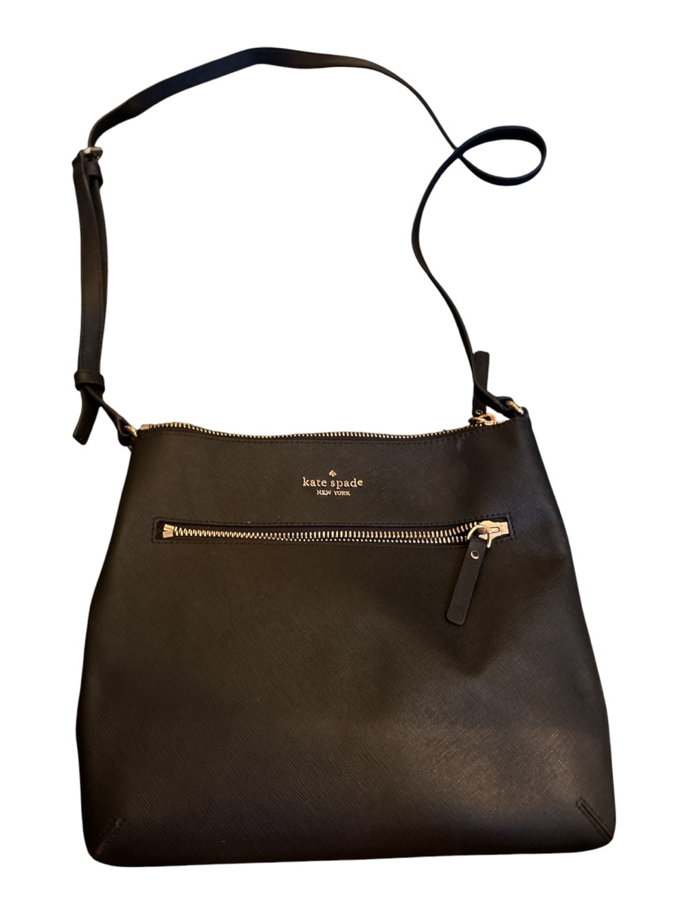 Kate Spade New York Black Saffiano Crossbody Bag -